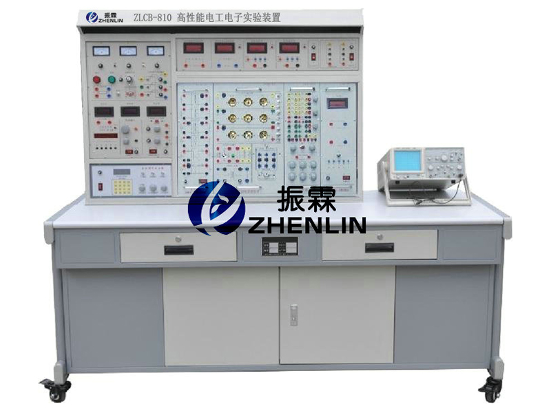 這一款是上海振霖教學(xué)設(shè)備公司生產(chǎn)的ZLCB-810型電工電子實驗臺。